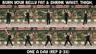10 BURN YOUR BELLY FAT AEROBIC TABATA WORKOUT (ONCE a DAY)