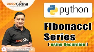 Fibonacci Series using Recursion in Python | Recursion | Python for Beginners | #Python #Lecture86