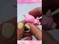 🌈 DIY Miniature Clay Cute Pig 🐷 #shorts #diy #viral #miniature #polymerclay #clay #piggy