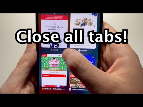 How to close all tabs on iPhone