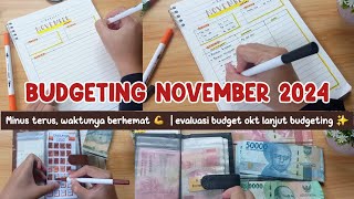 Budgeting November 2024 | ada kalanya keuangan tidak baik2 aja  | budgeting harus tetap dilakukan ✨️