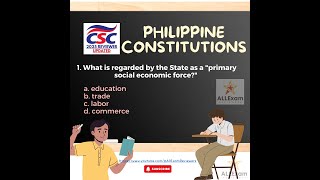 Philippine Constitutions 2025 : Civil Service Reviewer