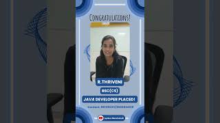 Student Successfully Placed | Java Full Stack Development | Jspiders Marathahalli | R Thriveni