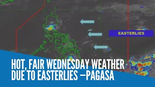Hot, fair  Wednesday weather due to easterlies —Pagasa
