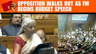 Union Budget 2025: Opposition MPs Walk Out As Nirmala Sitharaman Begins Budget Speech | News9