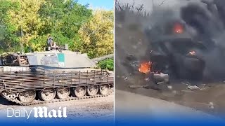 Russian forces destroy British Challenger 2 tank in Ukraine near Robotyne