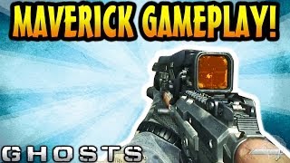 COD Ghosts: NEW Maverick Weapon Gameplay Footage! Maverick A2 Sniper & Assault Rifle (Onslaught DLC)