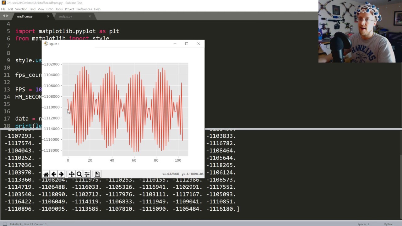 Brain Computer Interface W Python And Openbci For Eeg Data Video