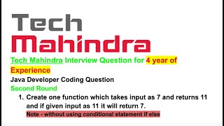 Tech Mahindra Second Round | Coding Question Explained Step-by-Step