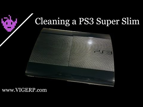 Cleaning a PS3 Super Slim Cleaning a PS3 Super Slim
