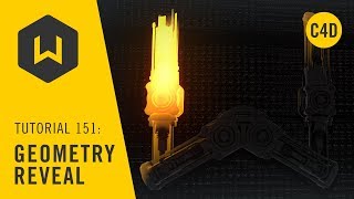How to reveal geometry in C4D - Tutorial 151: Geometry Reveal