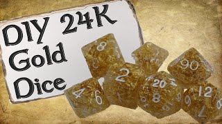 How to Make Your Own Dice Set | 24k Gold RPG Dice