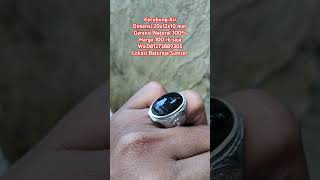 Cincin batu akik natural kecubung air kristal kinclong natural original Baturaja bosku