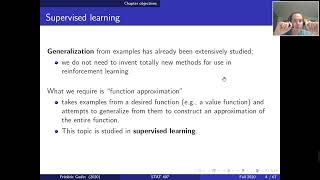 RL Chapter 9 Part1 (Approximation methods for the value function)