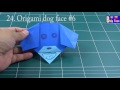 origami animal 30 origami dog face 6 a dog with cute ears