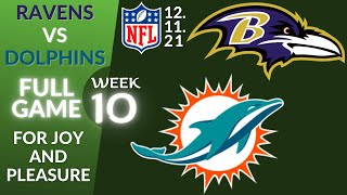 🏈Baltimore Ravens vs Miami Dolphins Week 10 NFL 2021-2022 Full Game Watch Online, Football 2021