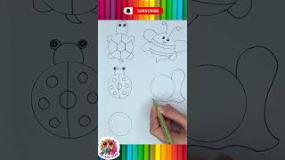 Easy drawing for kids |draw with circle #howtodraw #circle #drawing #art #ideas #easydrawing