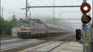 20180530 May 30 2018 SEPTA push-pull trains AEM-7 Silverliner IV train Langhorne Extra 80 Fox Chase