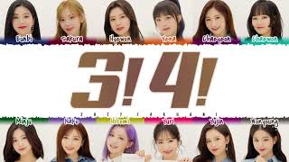 IZ*ONE – '3!4!' [Rewind : Blossom] Lyrics [Color Coded_Han_Rom_Eng]