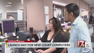 1st day for new NC court computer system