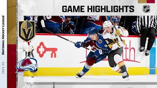 Golden Knights @ Avalanche 2/27 | NHL Highlights 2023