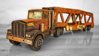 Restoration Tonka Kenworth Car Carrier 1983s - Toy Truck very Rusty