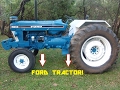 LOGGING with the FORD 5610 4WD TRACTOR Hauling logs out of the bush