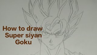 How to draw Super siyan Goku PSK Sketches