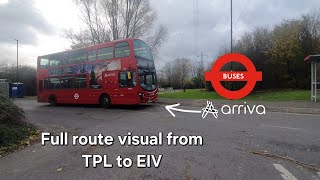 [Full Route Visual] Route 121 Turnpike Lane Station - Enfield Island Village | DW521 LJ13CMF