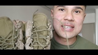 HOW TO TIE YOUR MILITARY BOOTS \u0026 BLOUSE YOUR TROUSERS