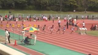 東海学生陸上競技春季大会 男子100m 予選第14組 2015/4/12