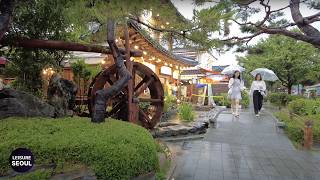 [4K] Rainy Day Walk in Jeonju, South Korea #leisureseoul #전주 #4k