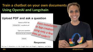 323 - How to train a chatbot on your own documents?