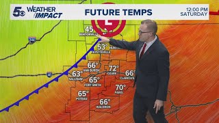 Latest Weather | Temps warm up overnight before Saturday cooldown