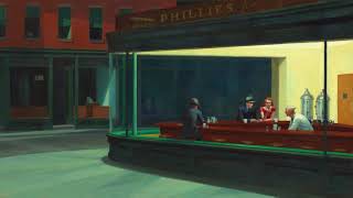 Nighthawks by Edward Hopper 1942 (Music by Gabriel Suarez)