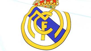 Real Madrid CF Flag Waving - Club de Fútbol - Soccer Team