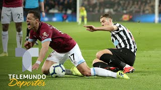 West Ham vs. Newcastle: Falta sobre Chicharito Hernández y Noble anota de penal | Telemundo Deportes