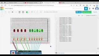 Binary Clock Coded Simulation (Circuit Board)