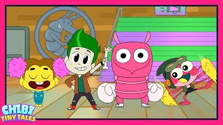 Cheer Tryouts ft. Amphibia, Phineas & Ferb 📣 | Chibi Tiny Tales | ZOMBIES | Disney Channel Animation