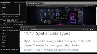 Spatial Data Types - MySQL.