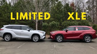 2020 Highlander XLE vs Limited - Who Wins This Battle??