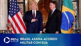 Brasil assina acordo militar com EUA que dá acesso a US$ 100 bilhões