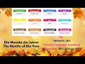 Die Monate Des Jahres/German months of the year/learn German/ German Vocabulary/ Months in German