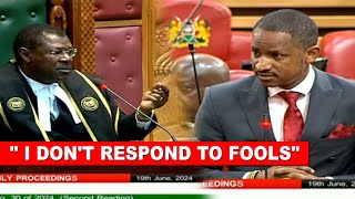 Fireworks in Parliament as Babu Owino clash badly with speaker Wetangula over finance bill 2024!