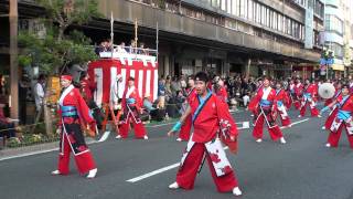 雁微笑連　よさこい東海道2011　本祭　アーケード審査会場　2011年11月13日