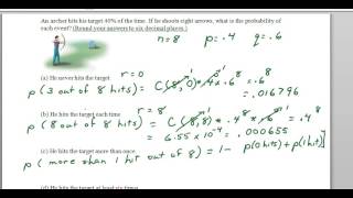Example 5 Binomial Probability