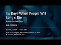 25 - Revelation 9:4-12 - The Days When People Will Long to Die - 06/06/21