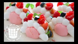 お花のかたちのパブロバ風✴︎How to make Pavlova Fraise et Framboisse✴︎ベルギーより#192