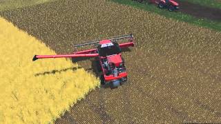 Farming Simulator 15 hnojení a sklizen