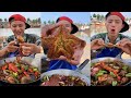 Fisherman Dagang eats starfish, octopus, abalone, scallop, conch, and bread crab#yummy #seafood